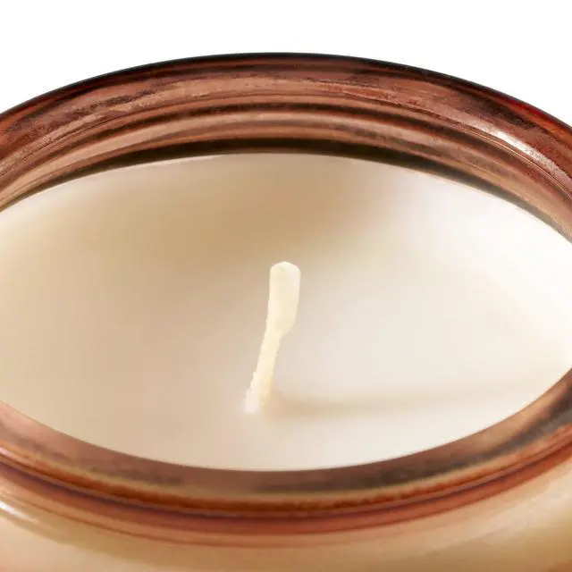 Alt view image 5 of 7 - Better Homes & Gardens Farm Apple Pumpkin Scented Jar Candle,5 oz,Single CottonWick ParaffinBlend Wax,PumpkinShaped Glass Jar,Fall Home Decor,AppleCinnamonMapleButter Autumn Fragrance