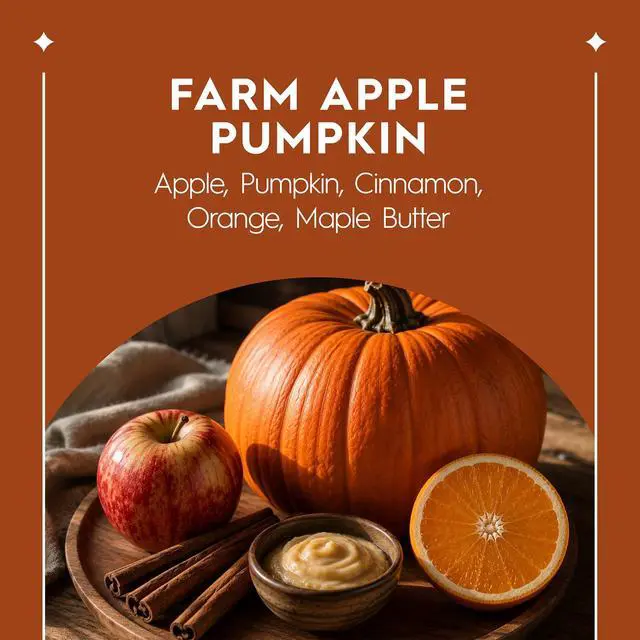 Alt view image 7 of 7 - Better Homes & Gardens Farm Apple Pumpkin Scented Jar Candle,5 oz,Single CottonWick ParaffinBlend Wax,PumpkinShaped Glass Jar,Fall Home Decor,AppleCinnamonMapleButter Autumn Fragrance