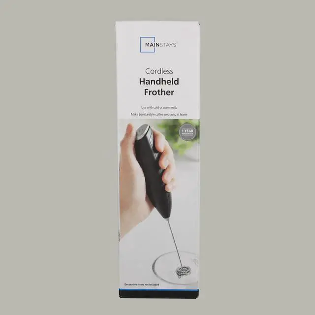 Alt view image 8 of 13 - Mainstays Milk Frother, Battery-Powered Handheld Milk Frother Wand