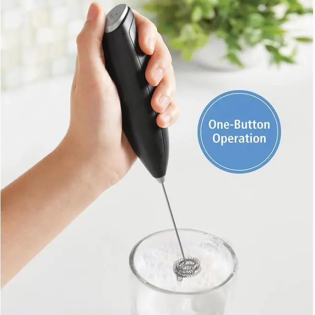 Alt view image 12 of 13 - Mainstays Milk Frother, Battery-Powered Handheld Milk Frother Wand