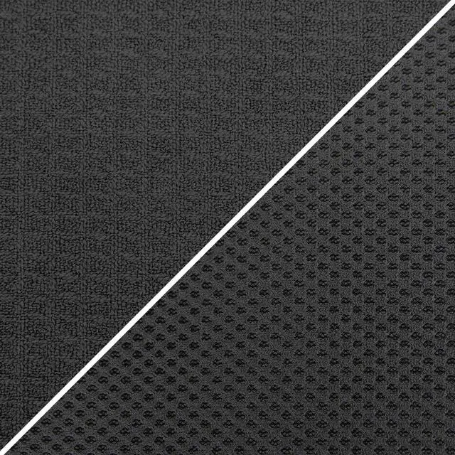 Alt view image 7 of 7 - Mainstays Reversible Dish Drying Mat, 18" x 24", Black, Absorbent Microfiber Foam Counter Pad With Breathable Mesh, NonSlip Kitchen Drying Pad for Dishes, Glasses & Utensils