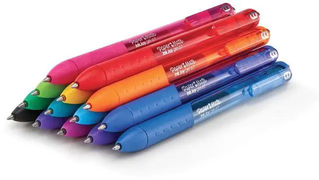 Main image of Paper Mate InkJoy Gel Pens,10Count Assorted Colors,0.7mm Medium Point,QuickDry 3X Faster SmudgeResistant Ink,Comfort Grip Smooth Writing Pens For School & Office