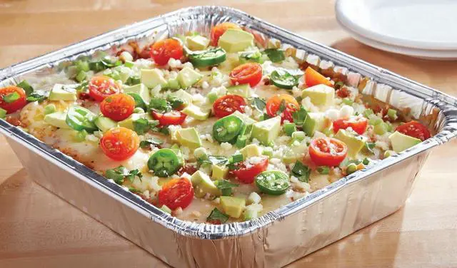 Alt view image 5 of 5 - Mainstays Disposable Aluminum HalfSize Steam Pans,10Pack,MultiPurpose Food Serving Trays With Wide Rim,For Buffets,Parties,Catering & HotCold Food Storage