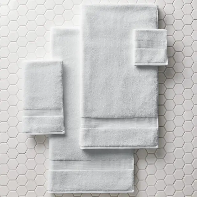Alt view image 4 of 5 - Better Homes & Gardens Signature Soft Cotton Hand Towel,16"×28",PureLOFT Technology,USAGrown Cotton,ExtraAbsorbent LowLint FadeResistant Solid Bathroom Towel