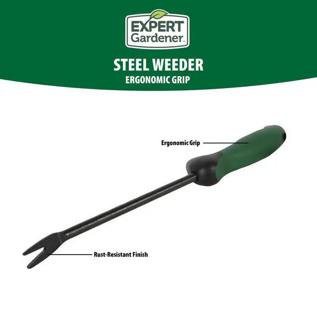 Alt view image 5 of 5 - Expert Gardener Steel Hand Weeder, Compact Manual Weed Puller Tool, Ergonomic Handle, RustResistant Durable Steel Blade for Root Weeding & Garden Maintenance