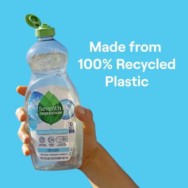 Alt view image 3 of 7 - Seventh Generation Free & Clear Liquid Dish Soap Refill, 50 fl oz, FragranceFree PlantBased Degreaser, Hypoallergenic for Sensitive Skin, EPA Safer Choice Certified