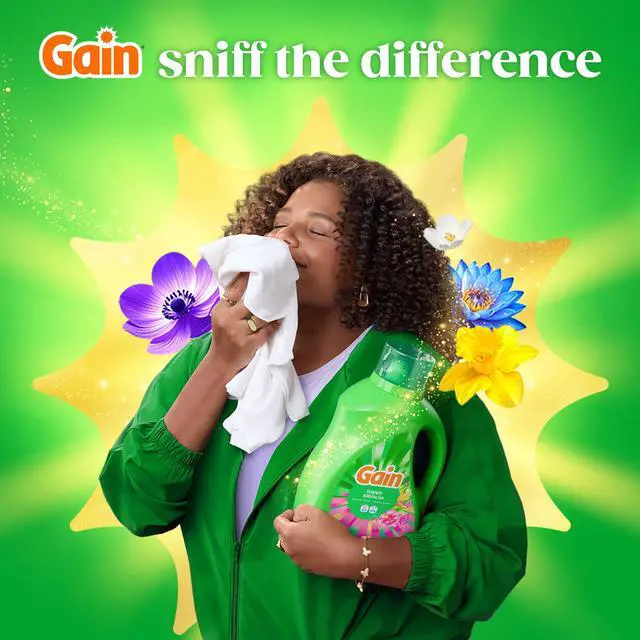 Alt view image 5 of 7 - Gain Happy Hibiscus Liquid Laundry Detergent, 81 fl oz, 61Loads, LongLasting Tropical Vanilla Fragrance, Powerful OdorDefense, Compatible With All Washing Machines