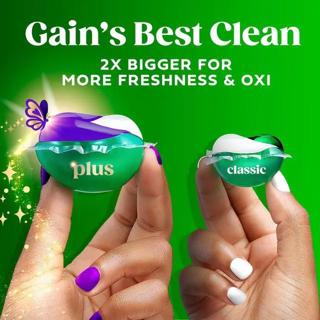 Alt view image 7 of 7 - Gain Plus Flings Laundry Detergent Liquid Washing Pacs, Gain's Best All-In-One Clean, Moonlight Breeze Scent, 18 Count