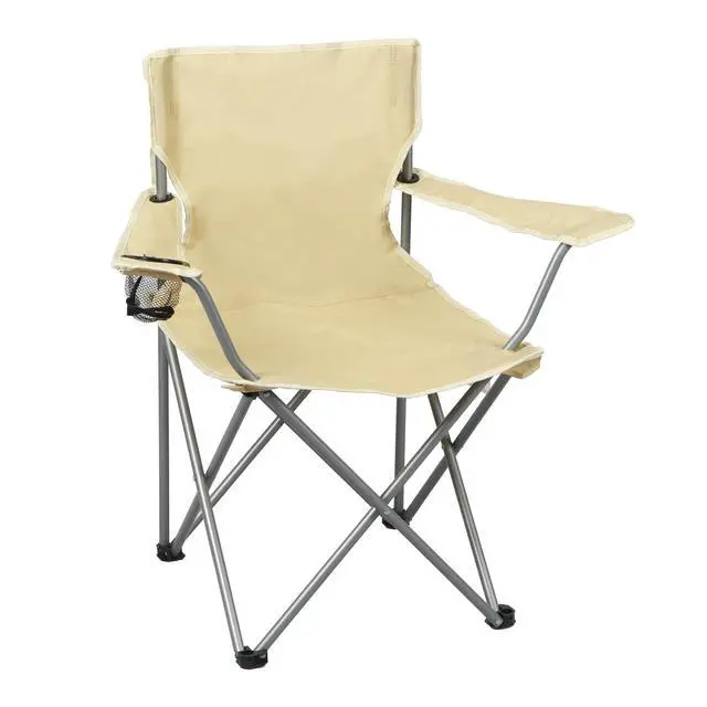 Alt view image 6 of 6 - Ozark Trail Quad Folding Camp Chair with Mesh Cup Holder, Gold