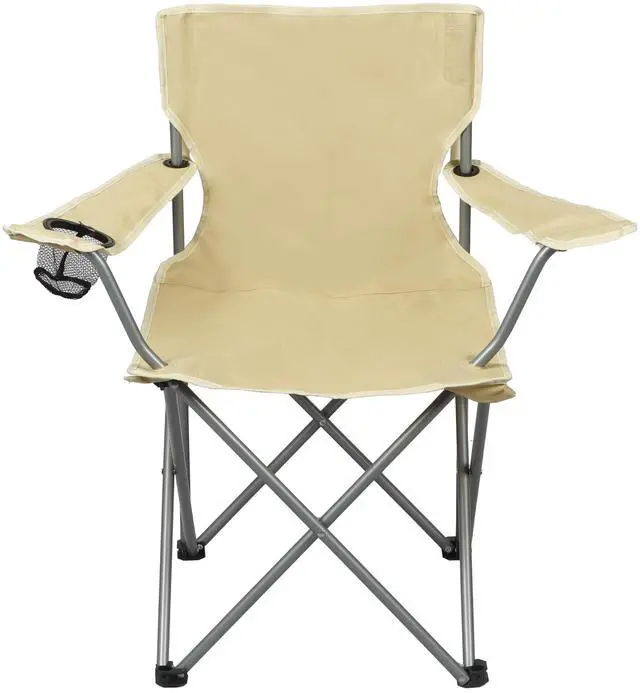 Main image of Ozark Trail Quad Folding Camp Chair with Mesh Cup Holder, Gold