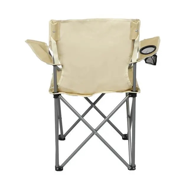 Alt view image 4 of 6 - Ozark Trail Quad Folding Camp Chair with Mesh Cup Holder, Gold