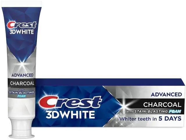 Main image of Crest 3D White Advanced Charcoal Whitening Toothpaste, 3.3 oz