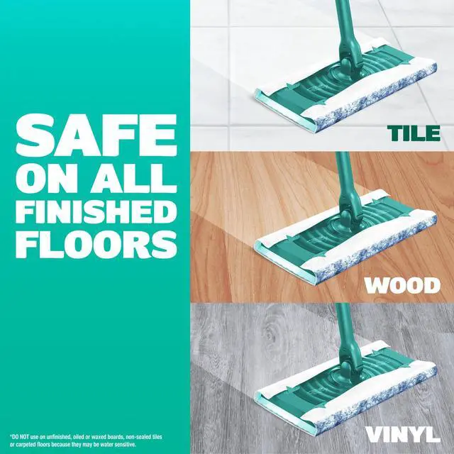 Alt view image 3 of 7 - Swiffer Mop & Go, Wet Pads Refill, Floor Cleaner, Cleaning Cloths, Lavender, 12 Count