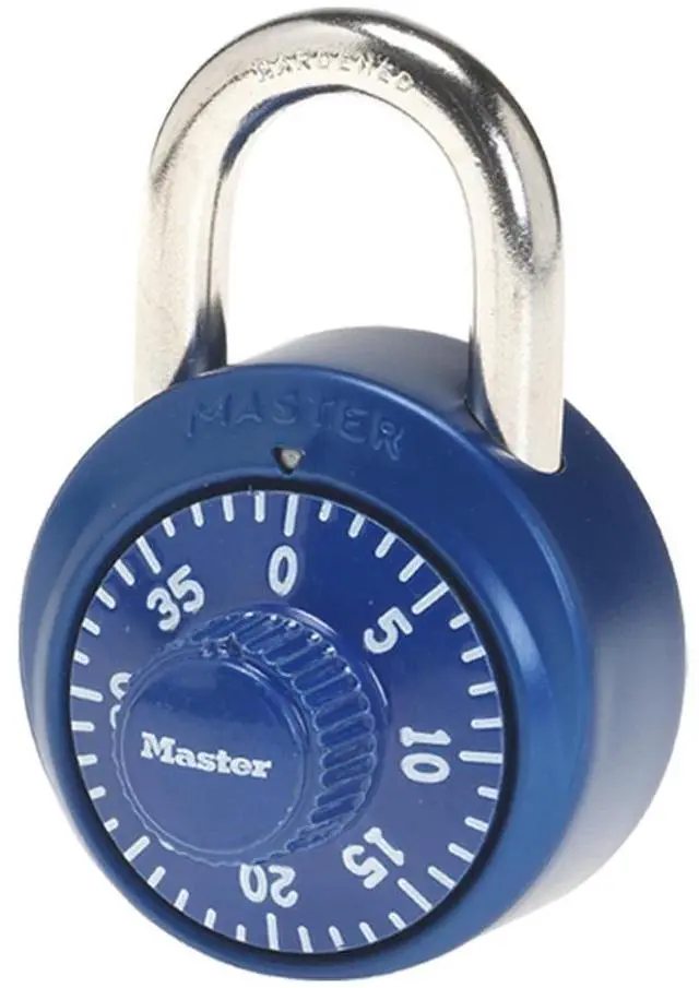 Main image of Master Lock School Locker 3-Digit Combination Padlock, Color Variety