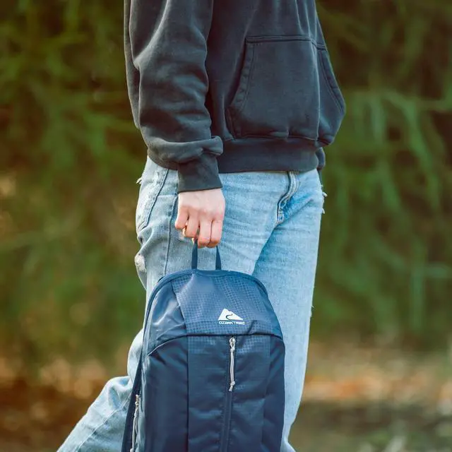 Alt view image 2 of 6 - Ozark Trail 10L Adult/Teen Polyester Daypack Backpack, Navy