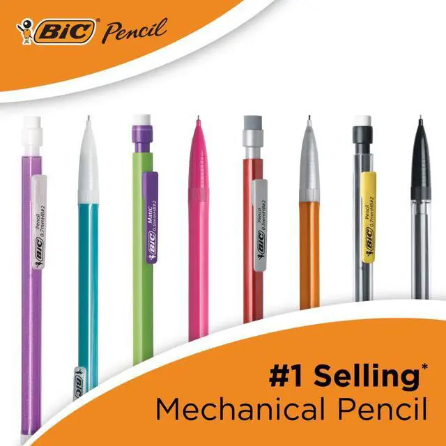 Alt view image 5 of 7 - BIC Xtra Sparkle Mechanical Pencils, No. 2, Back to School Supplies, 0.7 mm, 24-Count (Barrel Colors May Vary)