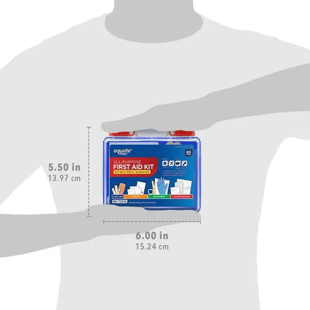Alt view image 6 of 6 - Equate On-the-Go First Aid Kit - Home, Travel, Office, Auto, School, 85 Pieces