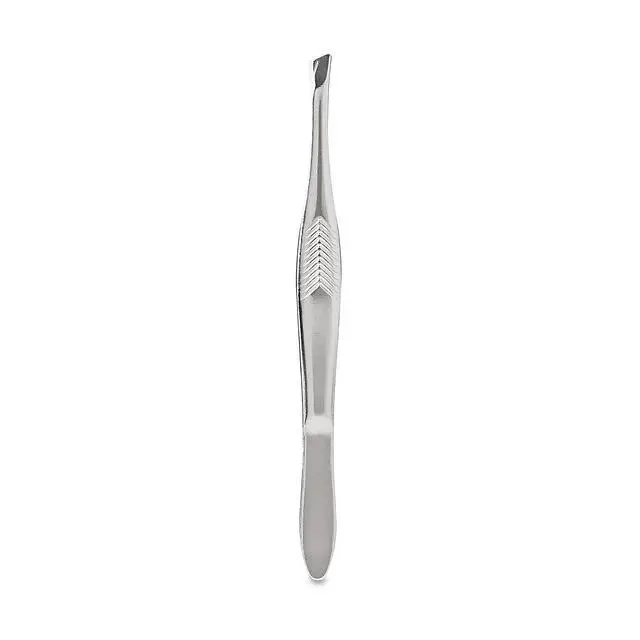 Alt view image 5 of 5 - (4 pack) Equate Stainless Steel Classic Slant-Tip Eyebrow Tweezers, 1 Count