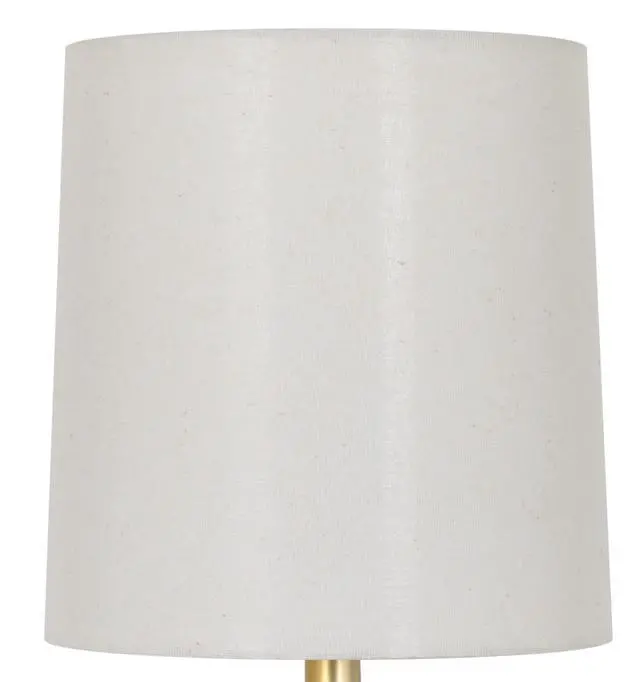 Alt view image 3 of 5 - Mainstays 12.5 Mini Black Wood Ball Table Lamp with White Fabric Shade