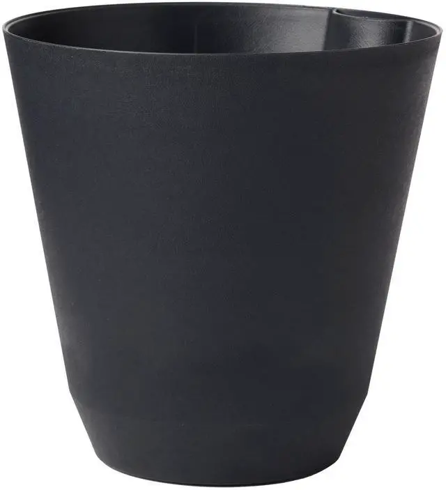 Main image of Mainstays 11 in. Black Resin Self-Watering Planter