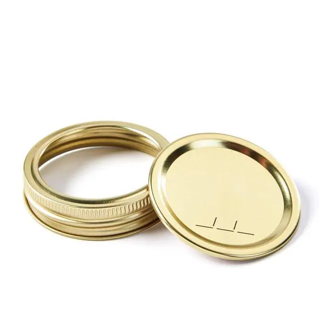 Alt view image 2 of 7 - Mainstays 12-Pack Canning Jar Lids and Rings - Wide Mouth, Two-Piece Wide Mouth Mason Jar Lids with Bands for Canning and Preserving, Fits All Brands Wide Mouth Mason Jars