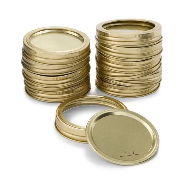 Alt view image 7 of 7 - Mainstays 12-Pack Canning Jar Lids and Rings - Wide Mouth, Two-Piece Wide Mouth Mason Jar Lids with Bands for Canning and Preserving, Fits All Brands Wide Mouth Mason Jars