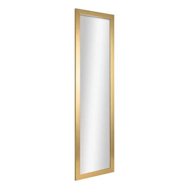 Alt view image 7 of 7 - Mainstays Over-the-Door Rectangular Mirror, Gold, 14.25 in x 50.45 in