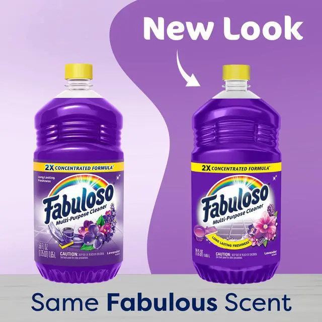Alt view image 4 of 6 - Fabuloso 2X Multi-Purpose Cleaner, No Rinse Floor Cleaner, Lavender Scent, 56 fl oz