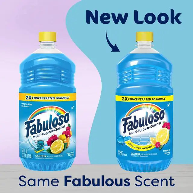 Alt view image 4 of 6 - Fabuloso 2X Multi-Purpose Cleaner, No Rinse Floor Cleaner, Tropical Spring Scent, 56 fl oz