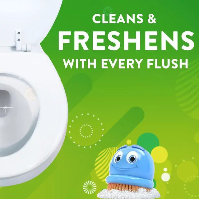 Alt view image 3 of 6 - Scrubbing Bubbles Fresh Gel Toilet Cleaning Stamp, Floral Fusion, Dispenser with 6 Gel Stamps, 1.34 oz