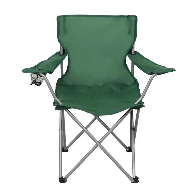 Alt view image 4 of 6 - Ozark Trail Quad Folding Camp Chair with Cup Holder, Dark Green