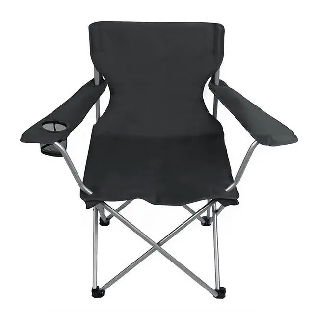 Alt view image 3 of 6 - Ozark Trail Quad Folding Camp Chair with Cup Holder, Black