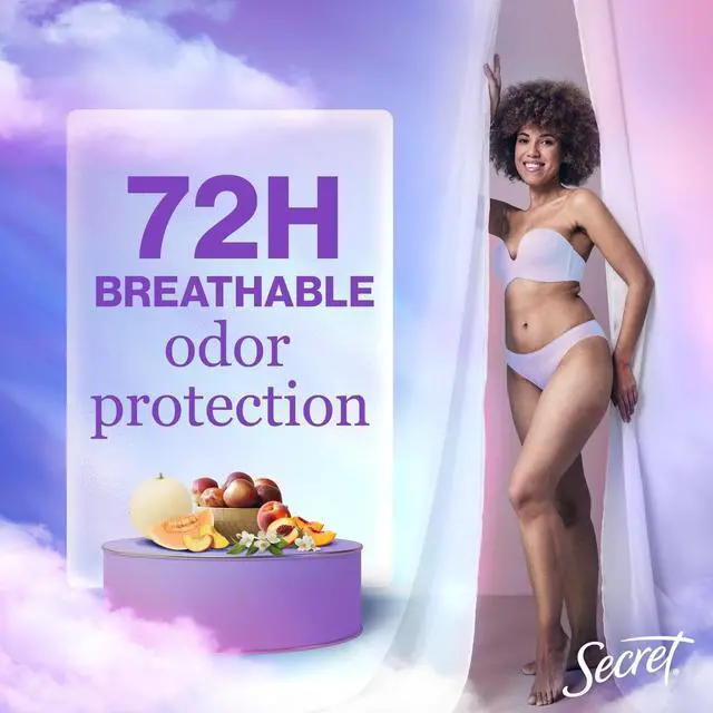 Alt view image 2 of 5 - Secret Fresh Clear Gel Antiperspirant Deodorant, Sweet Nectarine, 2.6 oz
