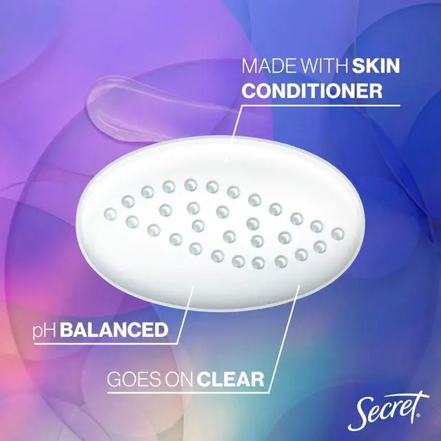Alt view image 5 of 5 - Secret Fresh Clear Gel Antiperspirant Deodorant, Sweet Nectarine, 2.6 oz