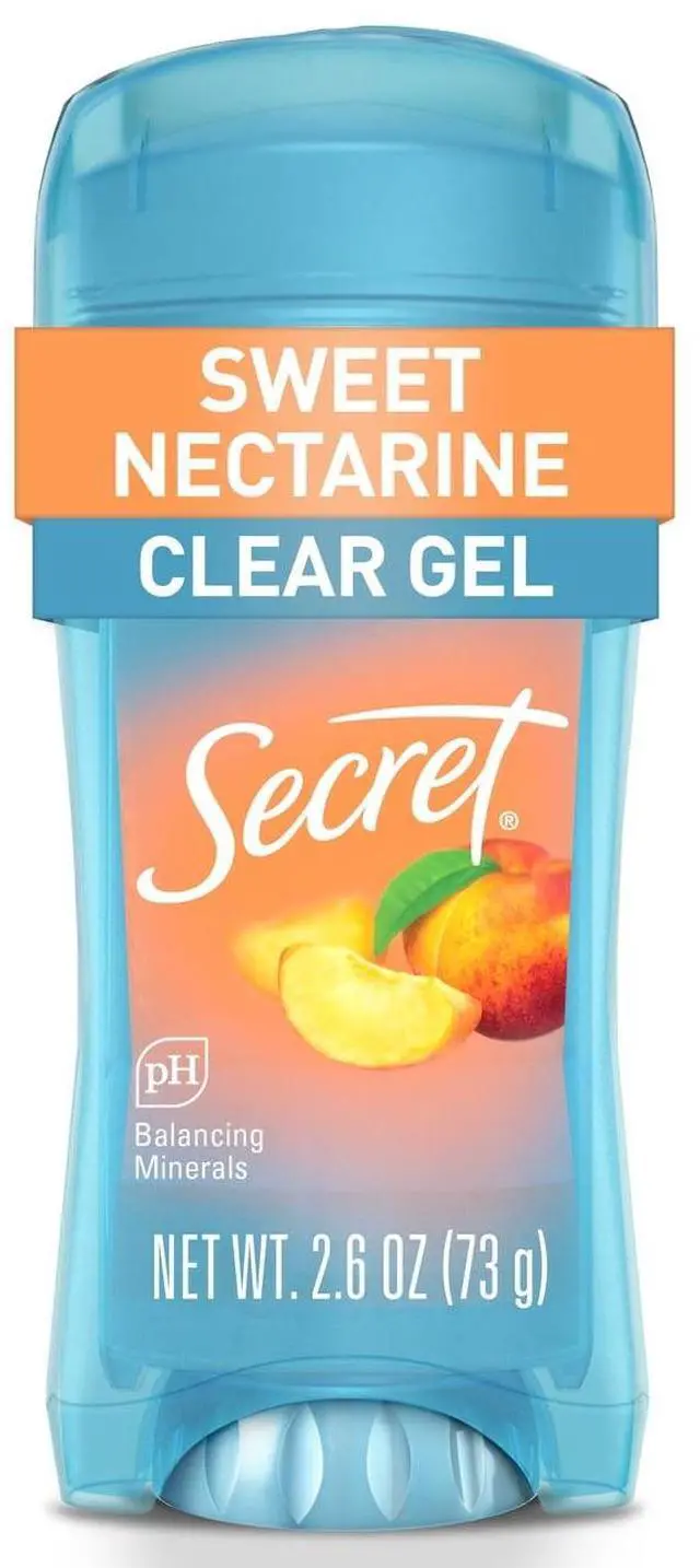 Main image of Secret Fresh Clear Gel Antiperspirant Deodorant, Sweet Nectarine, 2.6 oz