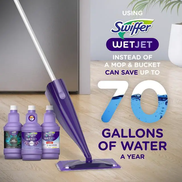 Alt view image 2 of 7 - Swiffer Wet Jet Solution Refill, Gain, 1 x 42.2 fl oz
