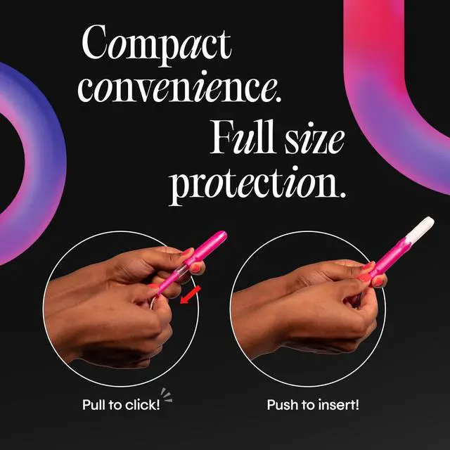 Alt view image 2 of 7 - U by Kotex Click Compact Multipack Tampons, Regular/Super, Unscented, 30 Count