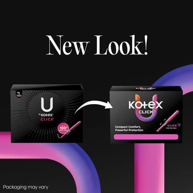Alt view image 6 of 6 - U by Kotex Click Compact Multipack Tampons, Regular/Super, Unscented, 45 Count