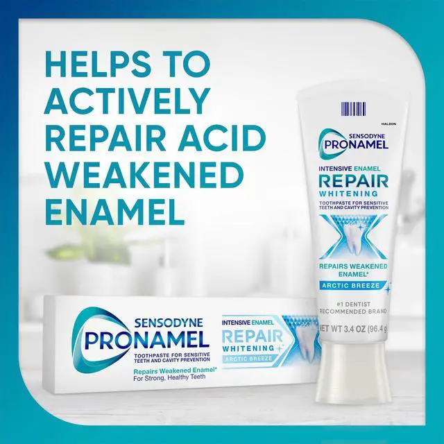 Alt view image 3 of 5 - Sensodyne Pronamel Intensive Enamel Repair Toothpaste for Sensitive Teeth and Cavity Protection 3.4 Oz, for Adults