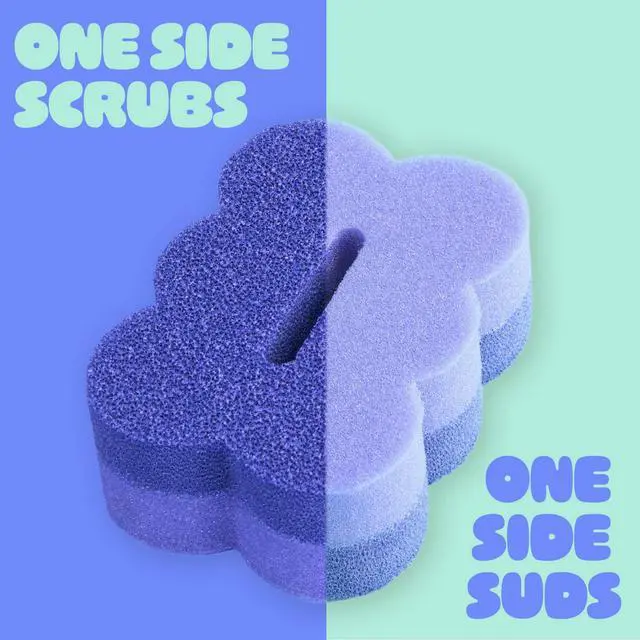 Alt view image 3 of 6 - Brite by Scotch-Brite Scrub & Wipe with Drain + Dry Stand, Kitchen Sponge for Washing Dishes, 1 Scrub Sponge