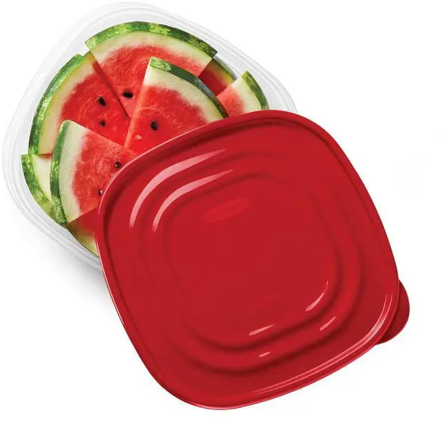 Alt view image 2 of 6 - Rubbermaid TakeAlongs 11.7 Cup Food Storage Containers, Set of 2, Red