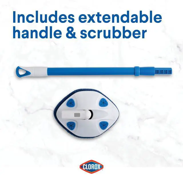 Alt view image 5 of 5 - Clorox Extendable Tub And Tile Scrubber 28.5-Inch