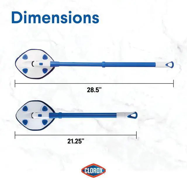 Alt view image 3 of 5 - Clorox Extendable Tub And Tile Scrubber 28.5-Inch