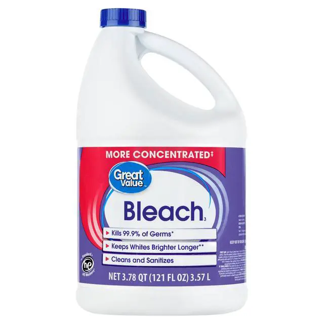 Alt view image 5 of 6 - Great Value Concentrated Liquid Bleach, 121 fl oz
