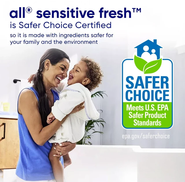 Alt view image 5 of 7 - all Sensitive Fresh Liquid Laundry Detergent, Spring Breeze, 73 oz, 58 Loads