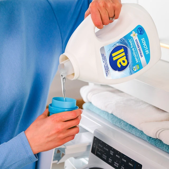 Alt view image 4 of 7 - all Sensitive Fresh Liquid Laundry Detergent, Spring Breeze, 73 oz, 58 Loads