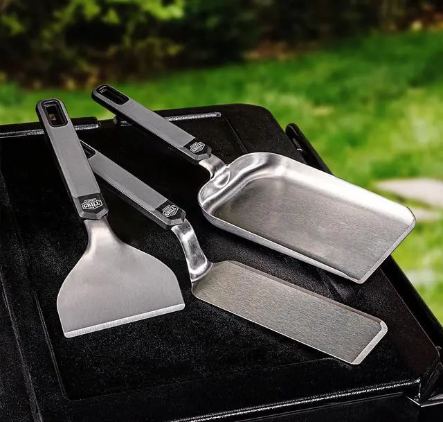Alt view image 2 of 6 - Expert Grill 3 Pieces Stainless Steel Barbecue Griddle Tool Set