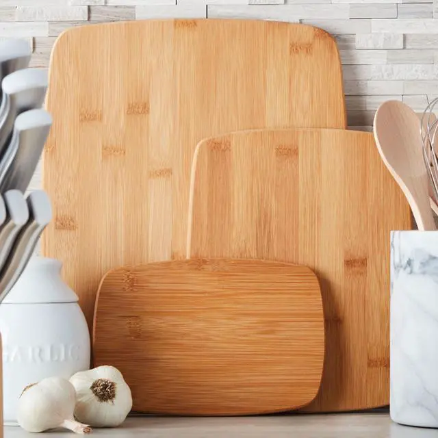 Alt view image 3 of 6 - Farberware Classic 3-Piece Bamboo Cutting Board Set