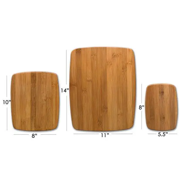 Alt view image 5 of 6 - Farberware Classic 3-Piece Bamboo Cutting Board Set