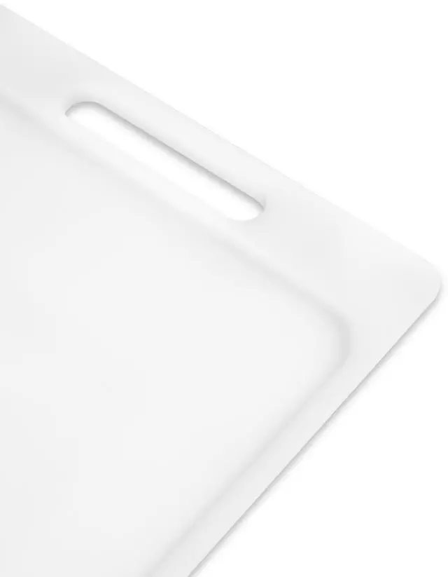Alt view image 2 of 6 - Mainstays 11" X 14.5" White Non-Slip Poly Cutting Board with Juice Groove